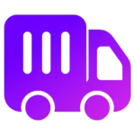 Delivery icon representing Australia-wide delivery of custom 3D printed products manufactured by AM 3D Solutions.