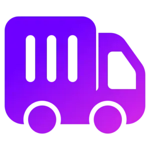 Delivery icon representing Australia-wide delivery of custom 3D printed products manufactured by AM 3D Solutions.
